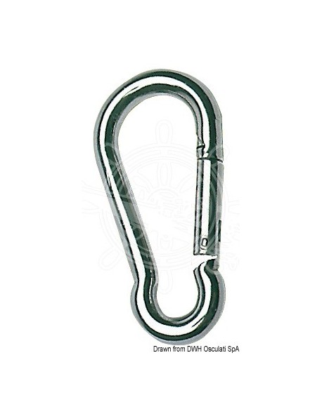 Moschettone in acciaio Inox 316