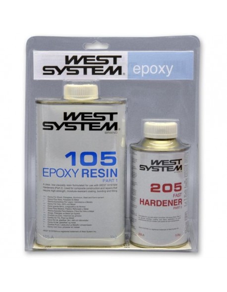 West System Resina 105 + Indurente Veloce 205